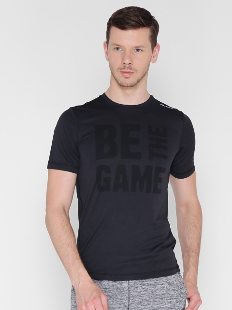 

Alcis Men Black Printed Round Neck T-shirt