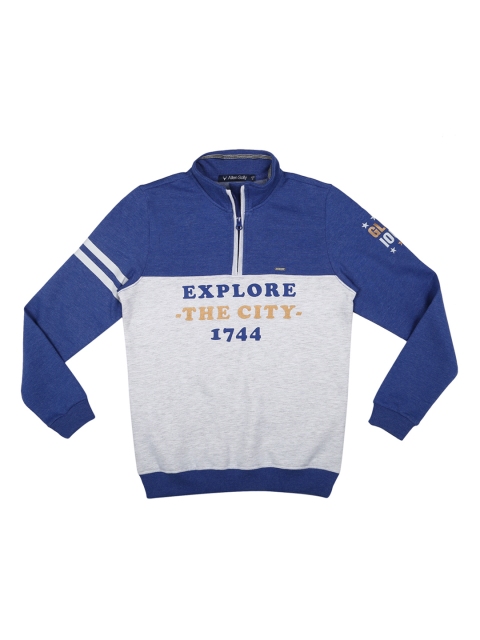 

Allen Solly Junior Boys Grey & Blue Colourblocked Sweatshirt