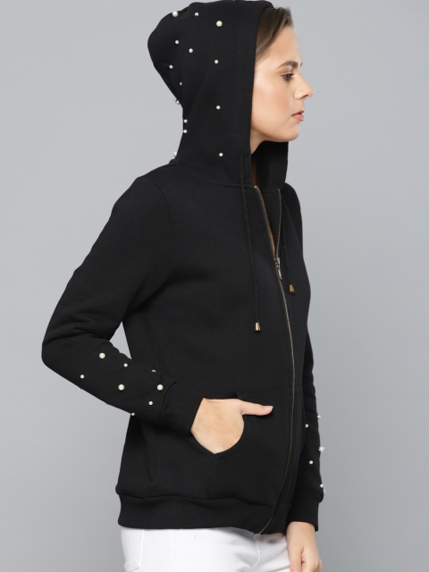 

Chemistry Black Studded Hooded Sweatshirt