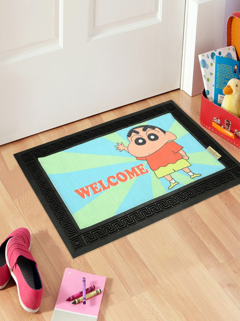 

Saral Home Turquoise Blue Anti-Skid Doormat