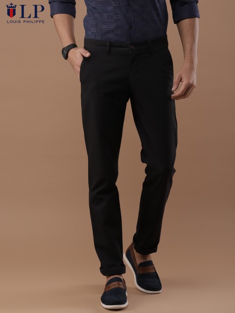 

Louis Philippe Sport Men Black Slim Fit Solid Chinos