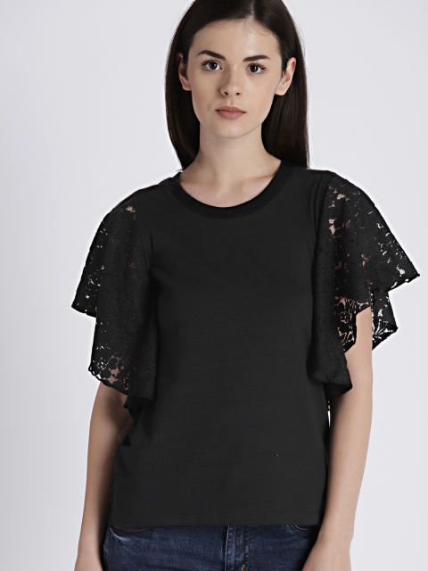 

Chemistry Women Black Solid Top