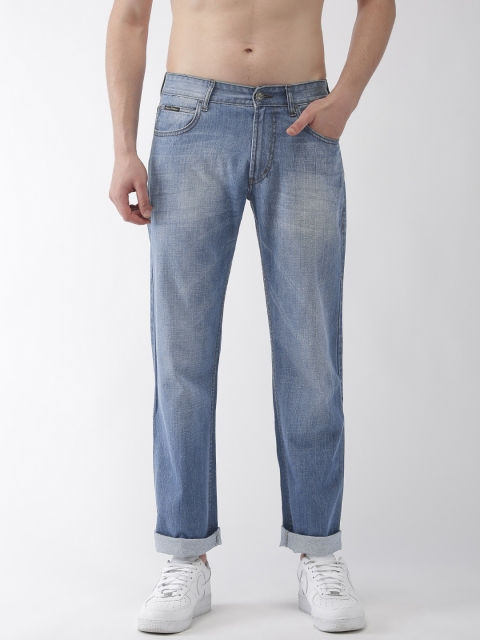 

Flying Machine Men Blue Bruce Straight Fit Low-Rise Clean Look Stretchable Jeans