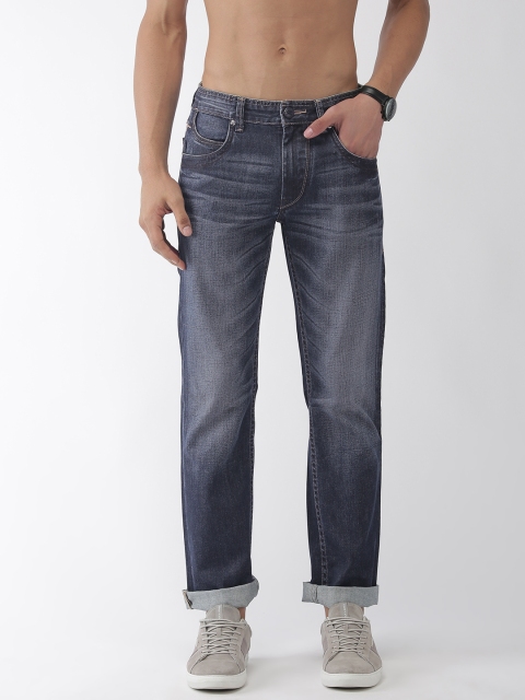 

Flying Machine Men Blue Eddie Slim Fit Mid-Rise Clean Look Jeans