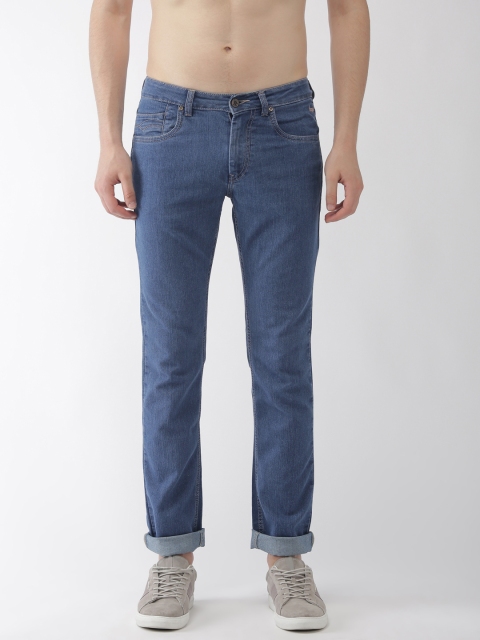 

Flying Machine Men Blue Michael Slim Tapered Fit Mid-Rise Clean Look Stretchable Jeans
