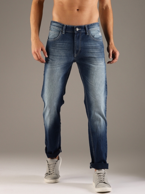 

Flying Machine Men Blue Slim Fit Mid-Rise Clean Look Stretchable Jeans