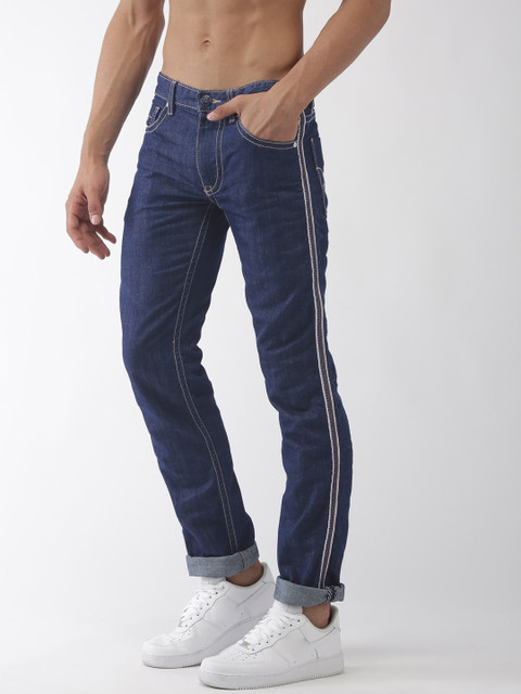 

Flying Machine Men Blue Prince Slim Fit Mid-Rise Clean Look Jeans