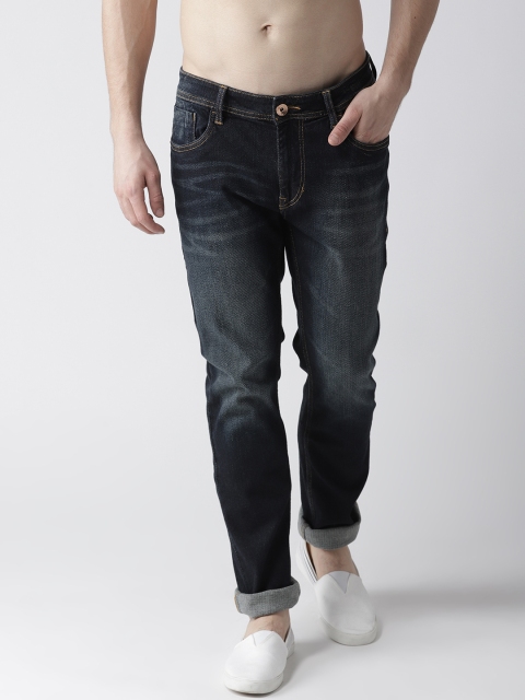 

Flying Machine Men Navy Blue Slim Tapered Fit Mid-Rise Clean Look Stretchable Jeans