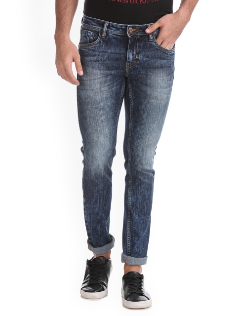 

Flying Machine Men Blue Jackson Skinny Fit Low-Rise Clean Look Stretchable Jeans