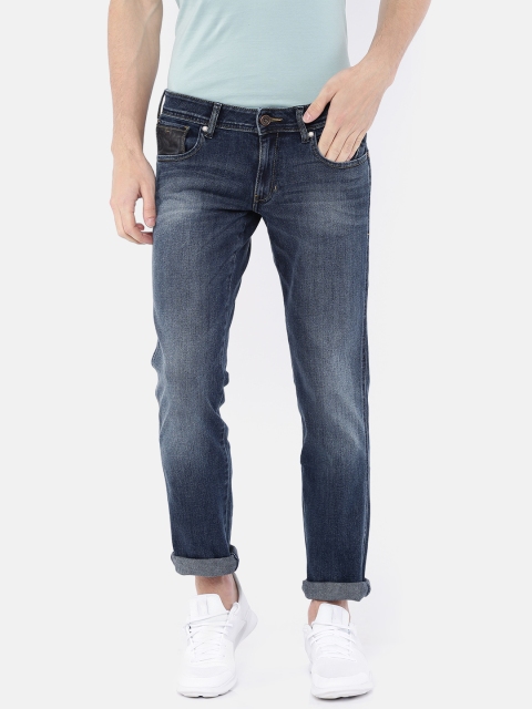 

Wrangler Men Blue Regular Fit Low-Rise Clean Look Stretchable Jeans