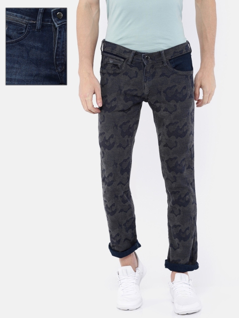 

Wrangler Men Blue Skanders Slim Fit Low-Rise Clean Look Reversible Jeans