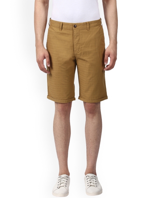 

ColorPlus Men Khaki Printed Regular Fit Chino Shorts