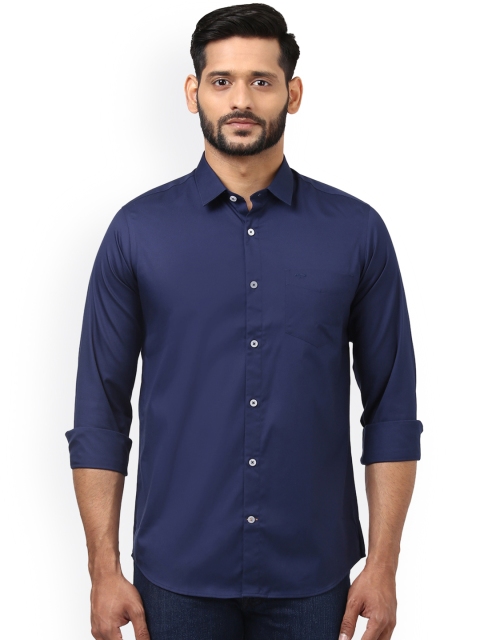 

ColorPlus Men Navy Blue Regular Fit Solid Casual Shirt
