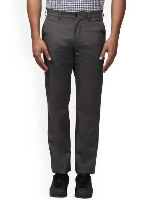 

ColorPlus Men Grey Regular Fit Solid Chinos