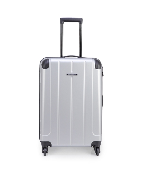 

Teakwood Leathers Unisex Silver Large Trolley Bag