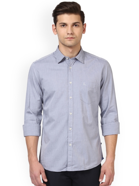 

Parx Men Grey Slim Fit Solid Casual Shirt