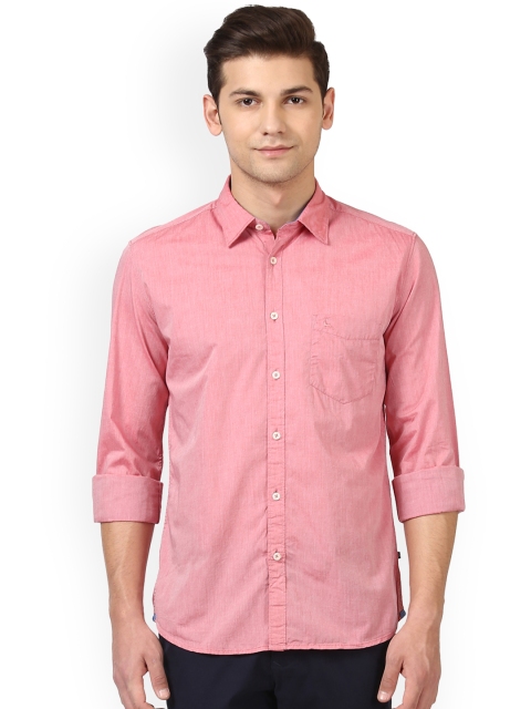 

Parx Men Red Slim Fit Solid Casual Shirt