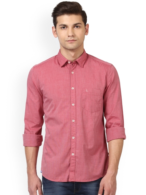 

Parx Men Red Slim Fit Solid Casual Shirt