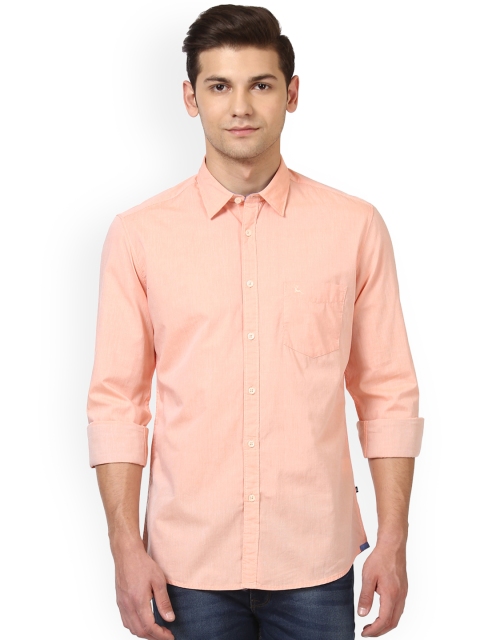 

Parx Men Orange Slim Fit Solid Casual Shirt