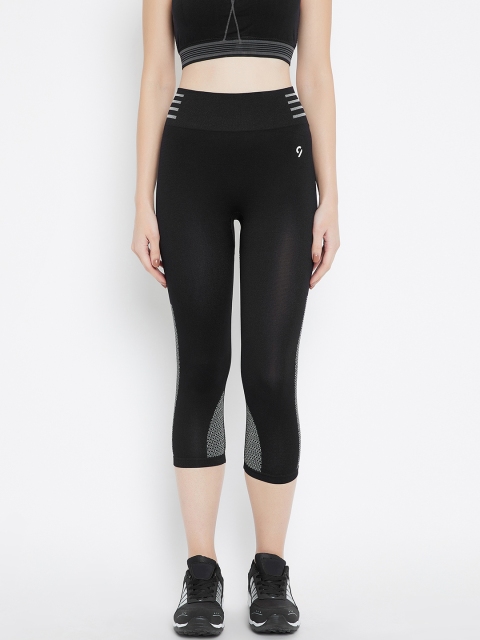 

C9 AIRWEAR Women Black Solid Tights