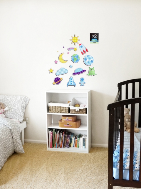 

Cortina Multicolored Science Wall Sticker, Multi