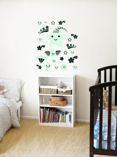 

Cortina Green Moon & Stars Wall Sticker