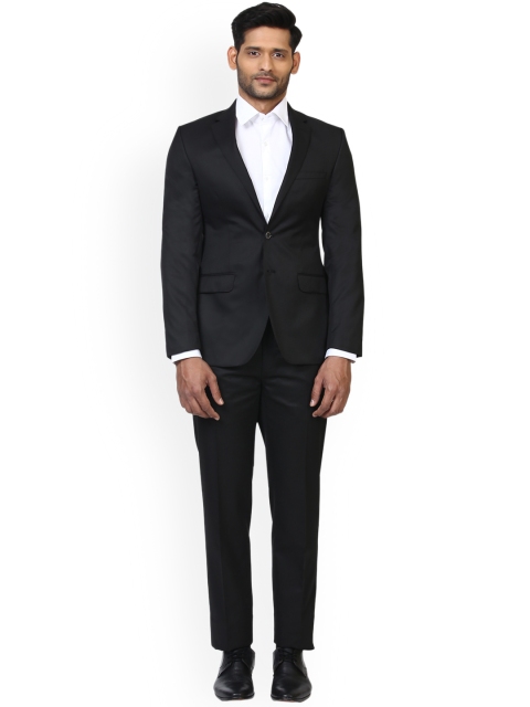 

Raymond Black Solid Single-Breasted Formal Suit