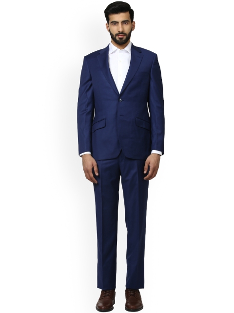 

Raymond Blue Solid Single-Breasted Formal Suit