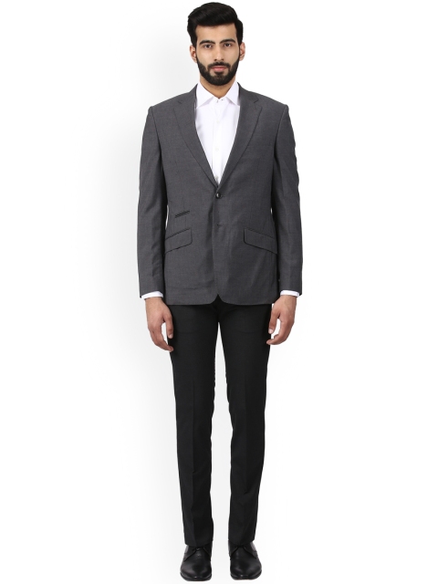 

Raymond Grey Self-Design Single-Breasted Blazer