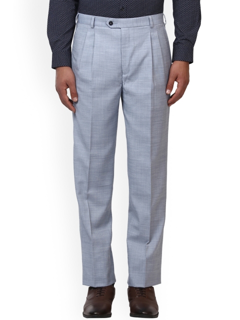 

Raymond Men Blue Regular Fit Formal Trousers