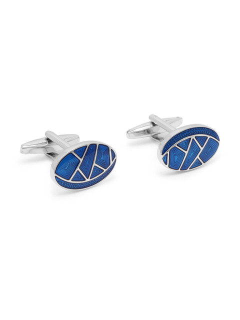 

Alvaro Castagnino Blue Oval Cufflinks