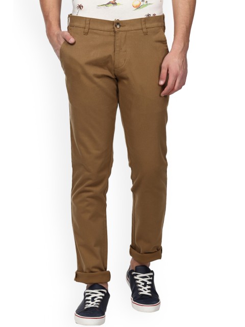 

Parx Men Khaki Slim Fit Solid Chinos