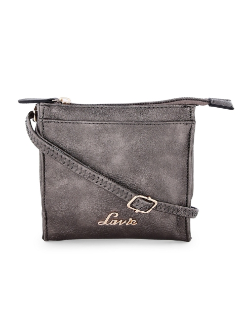 

Lavie Gunmetal-Toned Solid Sling Bag, Metallic