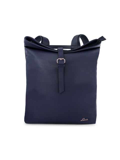

Lavie Women Navy Blue Solid Backpack