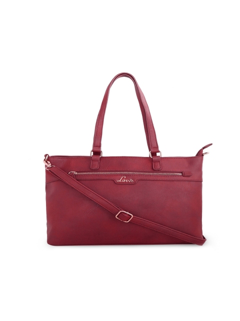 

Lavie Red Solid Handheld Bag
