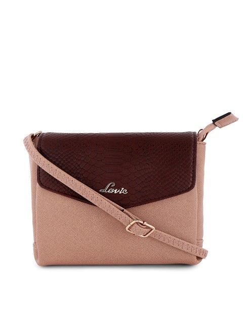 

Lavie Beige Solid Sling Bag