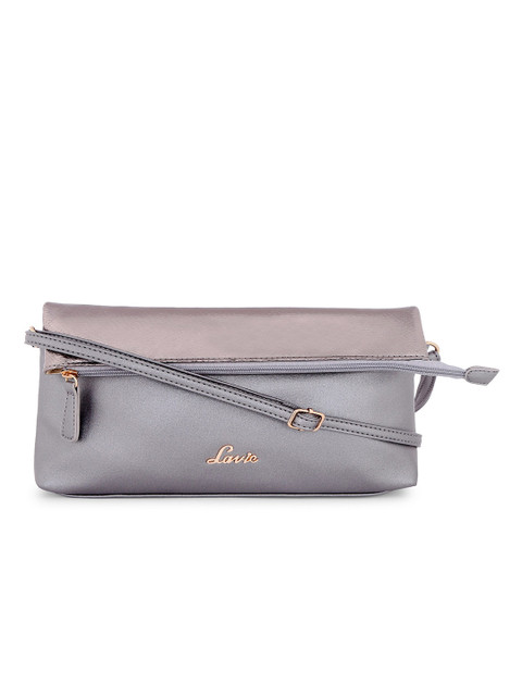 

Lavie Gunmetal-Toned Solid Sling Bag, Metallic