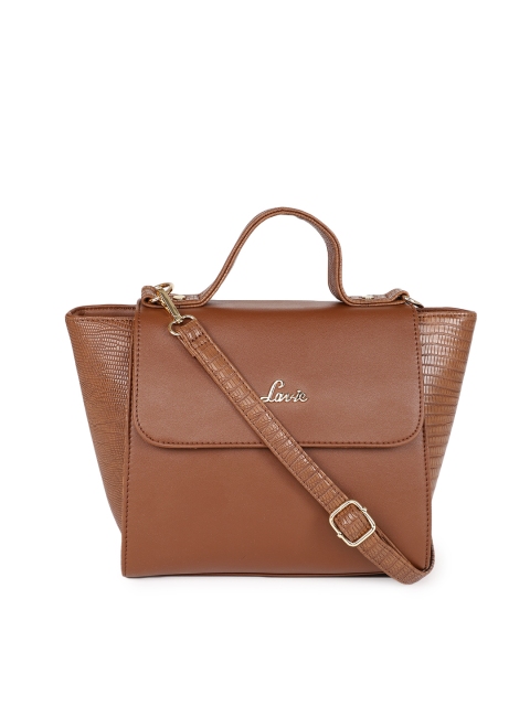 

Lavie Brown Solid Satchel