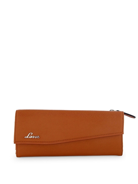 

Lavie Women Tan Solid Two Fold Wallet