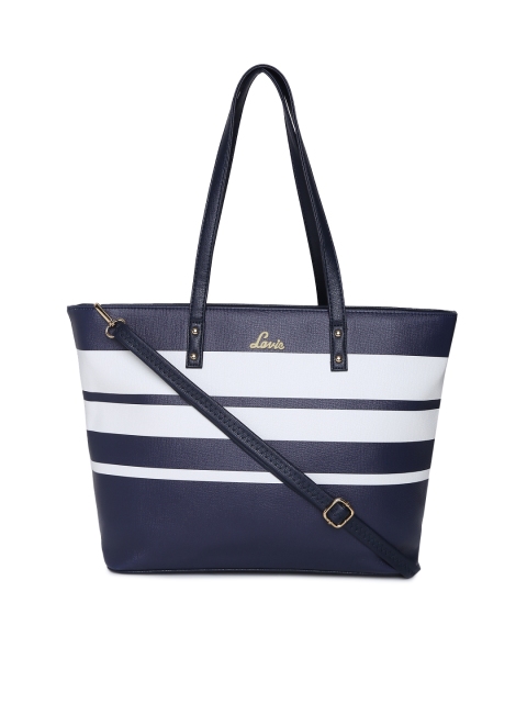 

Lavie Navy Blue Striped Shoulder Bag