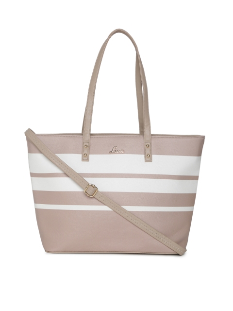 

Lavie Beige & White Striped Bag