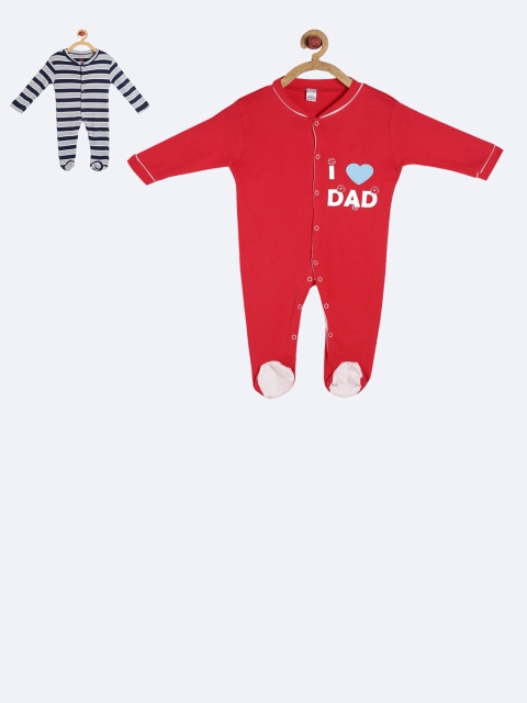 

GKIDZ Kids Pack Of 2 Printed Sleepsuits, Grey