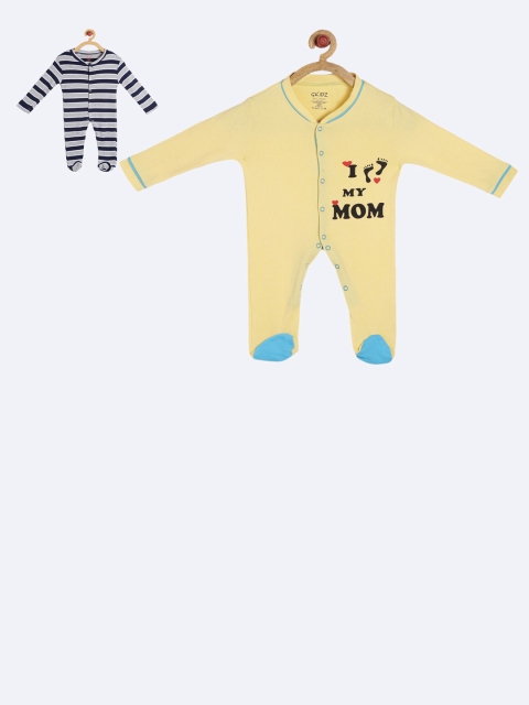 

GKIDZ Kids Pack Of 2 Printed Sleepsuits, Grey