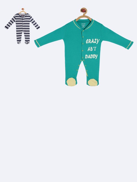 

GKIDZ Kids Pack Of 2 Printed Sleepsuits, Grey