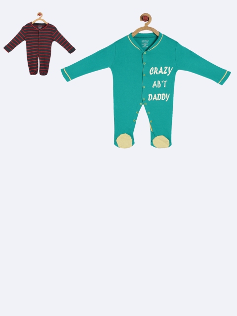 

GKIDZ Kids Pack Of 2 Printed Sleepsuits, Charcoal