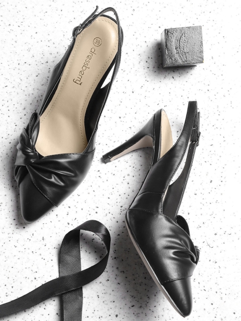 

DressBerry Women Black Solid Pumps