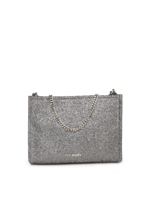 

Steve Madden Silver-Toned Solid Sling Bag