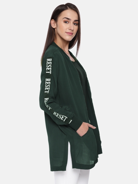 

ONLY Women Green Solid Lightweight Jacket