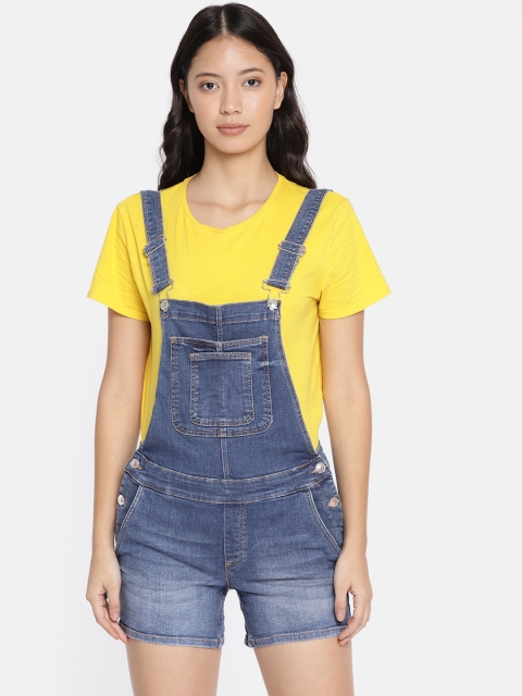 

ONLY Women Blue Washed Denim Dungarees
