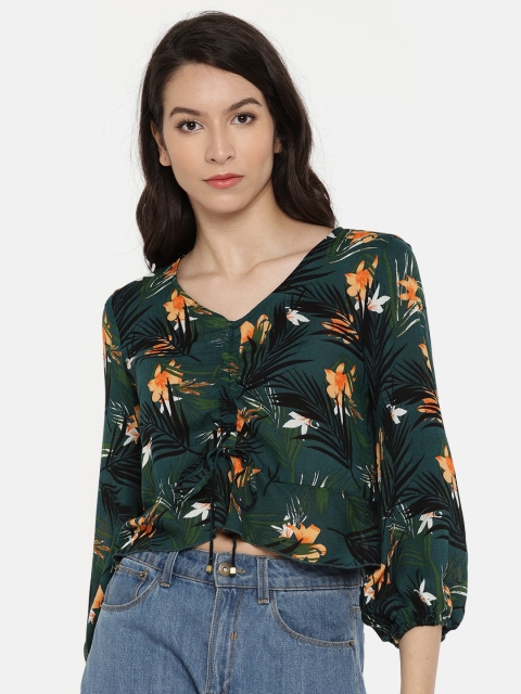 

ONLY Women Green Printed Top